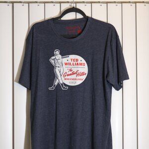 Ted Williams Baseballism Heather Grey Tee Shirt Size XL - fits 42/44" chest (L)